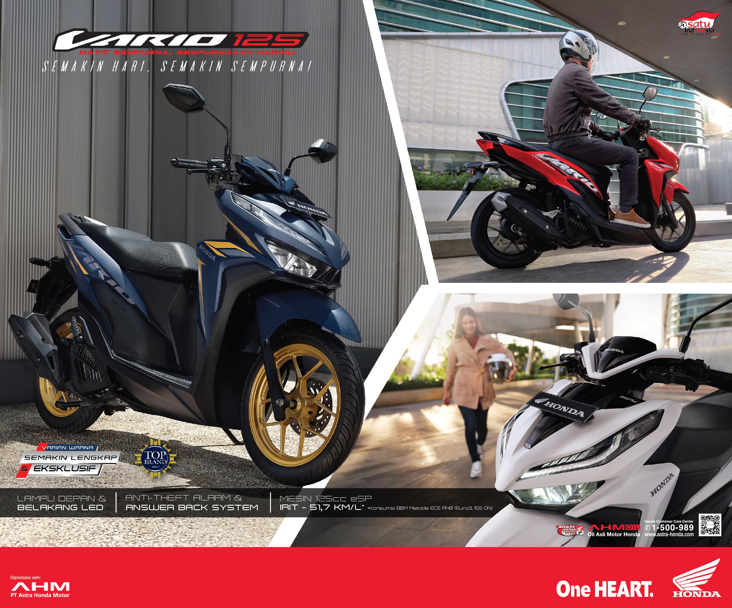 AHM Hadirkan Pilihan Warna Baru New Honda Vario 125